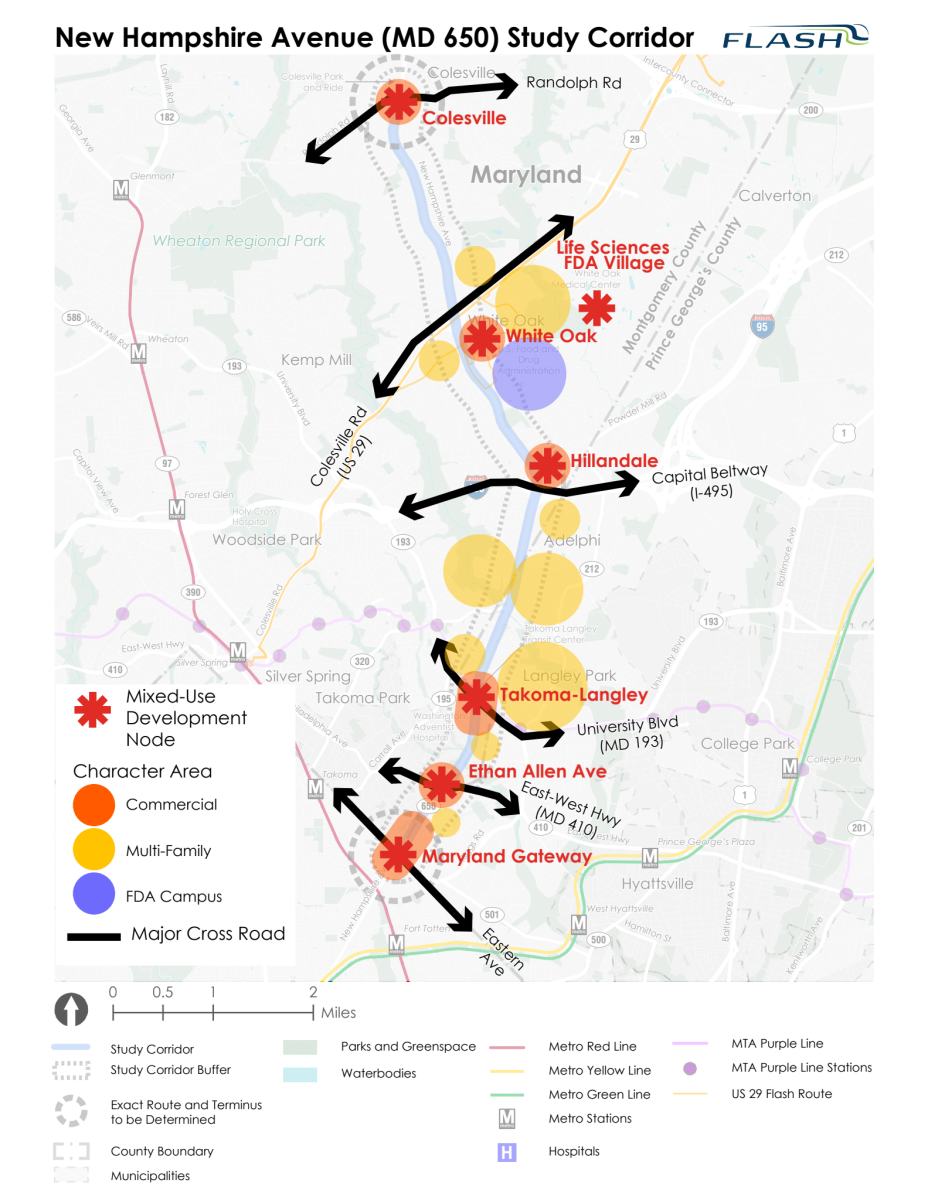 Chart for New Hampshire Ave Land Use